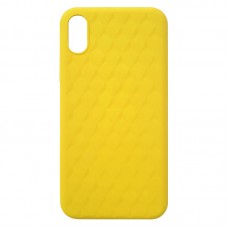 Capa para iPhone XS Max - Case Silicone Padrão Apple 3D Amarela